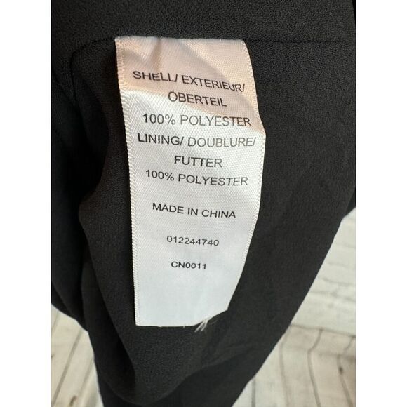 ADRIANNA PAPELL black frill sleeveless dress size 12 - Picture 8 of 8